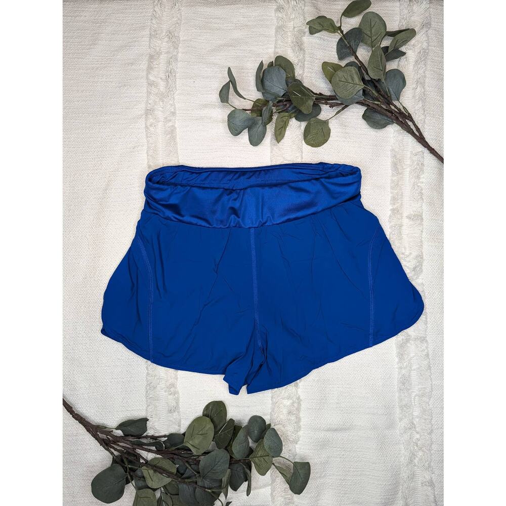 Fabletics Lined Running Shorts In Blue & Green - image 2
